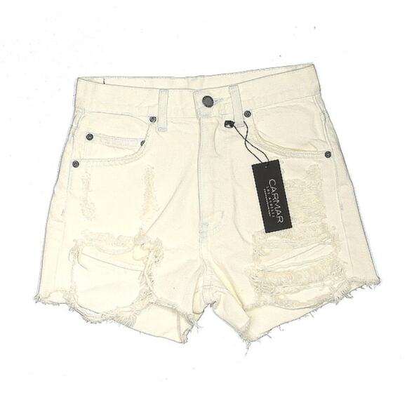 Carmar Pants - Just in 💫| Camar High Rise Waist Ivory Denim Shorts Women’s SZ 23